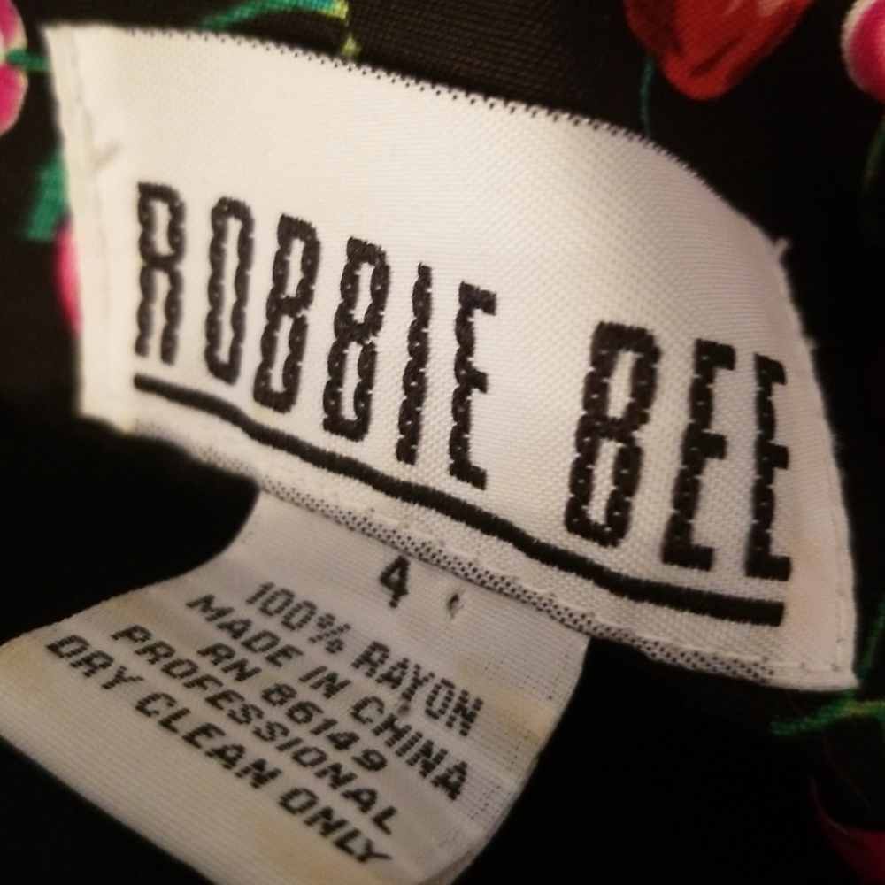 VTG Bobbie Bee Cherry Tie Maxi Dress - Picture 2 of 8